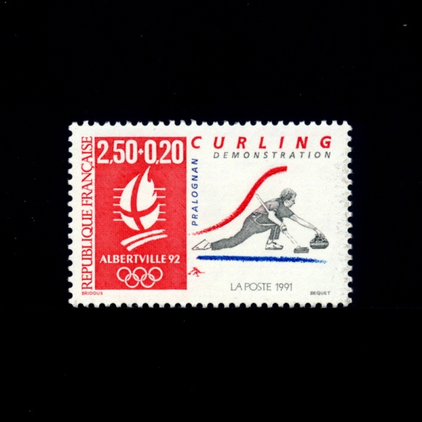 FRANCE()-#B627-2.50f+20c-CURLING(ø)-1991.4.20