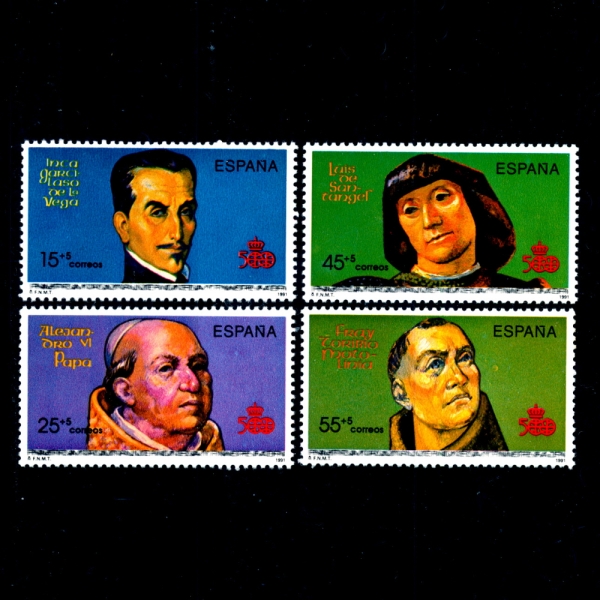SPAIN()-#B187~90(4)-DISCOVERY OF AMERICA,500TH ANNIV. 1992(̴ ߰ 500ֳ)-1991.10.15