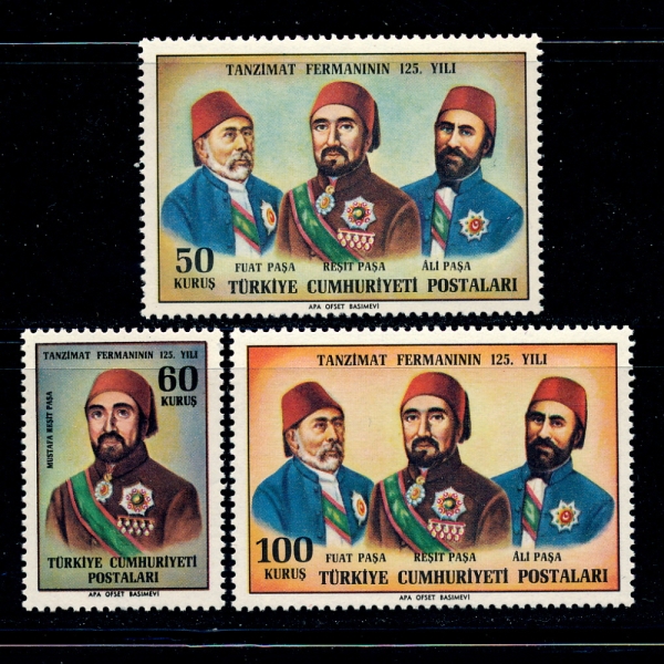 TURKEY(ƢŰ)-#1630~2(3)-FUAT, RESIT AND ALI PASHAS(ǪƮ Ÿ,Ÿ õ Ļ ,˸ Ļ)-1964.11.3