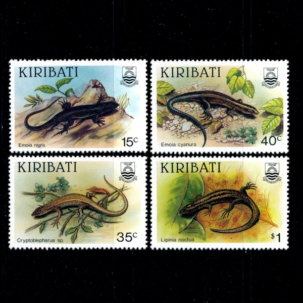 KIRIBATI(Űٽ)-#491~4(4)-LIZARD()-1987.10.27