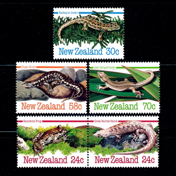 NEW ZEALAND()-#803~7(4)-REPTILES()-1984.7.11