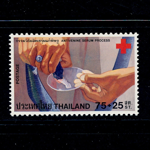 THAILAND(±)-#B55-75+25s-RED CROSS()-1980.4