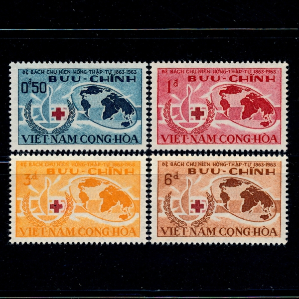 VIET NAM(Ʈ)-#219~22(4)-RED CROSS()-1963.11.17