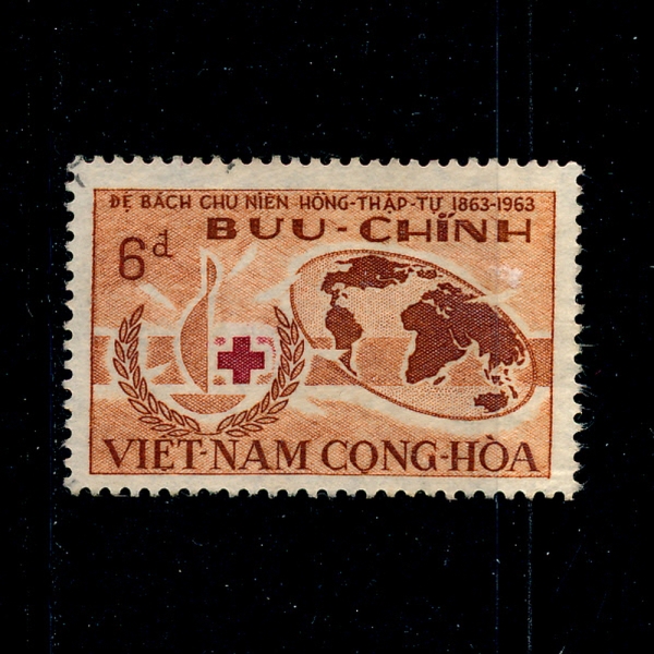 VIET NAM(Ʈ)-#222-6pi-RED CROSS()-1963.11.17