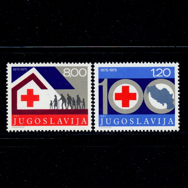 YUGOSLAVIA()-#1273~4(2)-RED CROSS()-1975.11.1