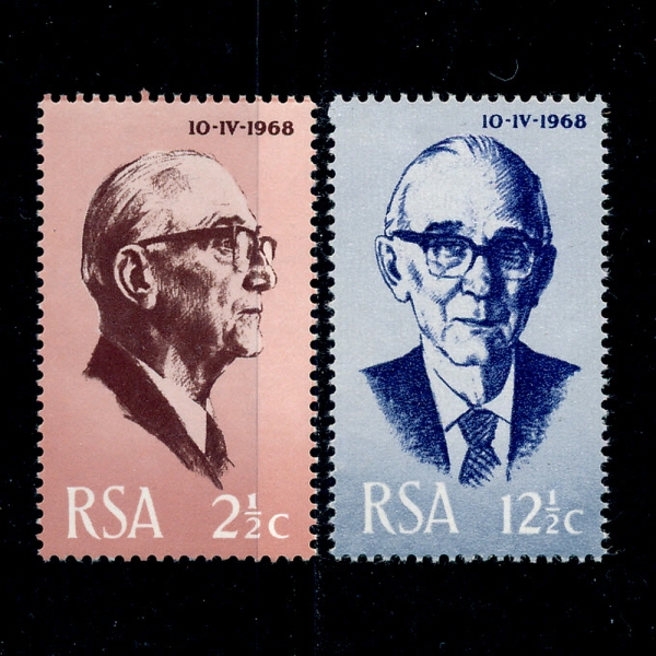 SOUTH AFRICA(īȭ)-#345~6(2)-PRES. J. J. FOUCHE(ںν ϳ׽)-1968.4.10