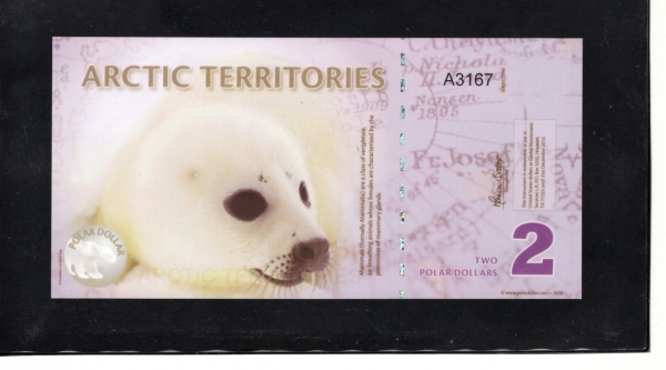 ARCTIC TERRITORIES-ϱ-2 DOLLARS-POLYMER PLASTIC PAPER-2010