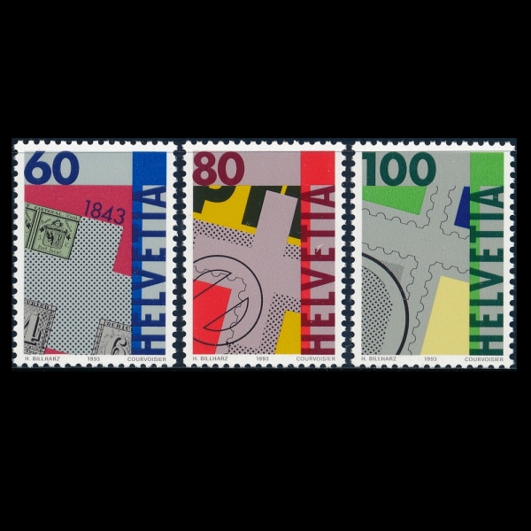 SWITZERLAND()-#925~7(3)-FIRST SWISS POSTAGE STAMPS, 150TH ANNIV.( ǥ 150ֳ)-1993.3.16