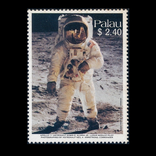 PALAU(ȶ)-#219-$2.40-BUZZ ALDRIN PHOTOGRAPHED ON THE MOON BY NEIL ARMSTRONG( õ ϽƮ)-1989.7.20
