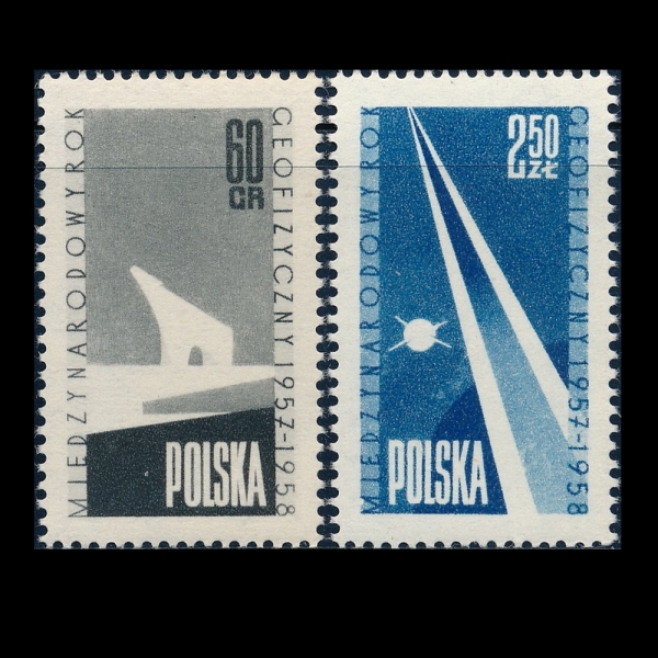 ROMANIA(縶Ͼ)-#521~2(2)-POLAR BEAR, ROCKET AND SPUTNIK(ϱذ, , ǪƮũ)-1958.9.30