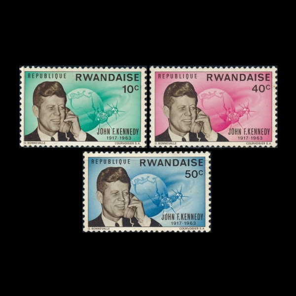 RWANDA(ϴ)-#130~2(3)-JOHN F. KENNEDY(ɳ׵)-1965.11.22