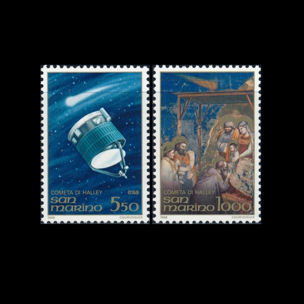 SAN MARINO(긶)-#1105~6(2)-HALLEY\