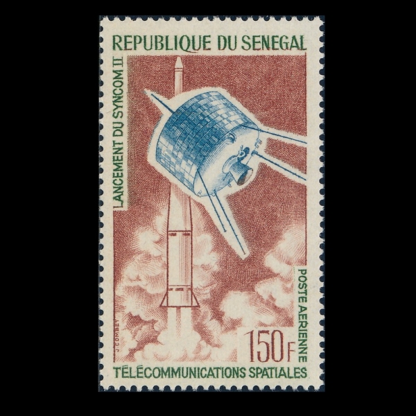 SENEGAL(װ)-#C39-150fr-LAUNCHING OF SYNCOM 2(  )-1964.10.24