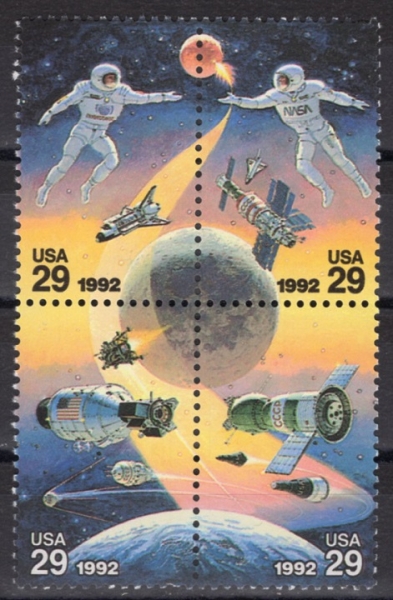 UNITED STATES(̱)-#2631~4(4)-SPACE ACCOMPLISHMENTS( Ž)-1992.5.29
