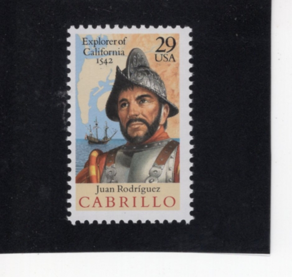 UNITED STATES(̱)-#2704-29c-CABRILLO, SHIP, MAP OF SAN DIEGO BAY AREA(ľ ε帮Խ ī긱)-1992.9.28