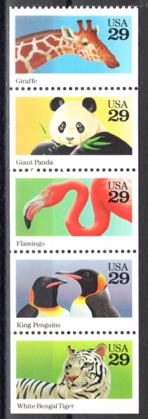 UNITED STATES(̱)-#2705~9(5)-WILD ANIMALS(߻)-1992.10.1