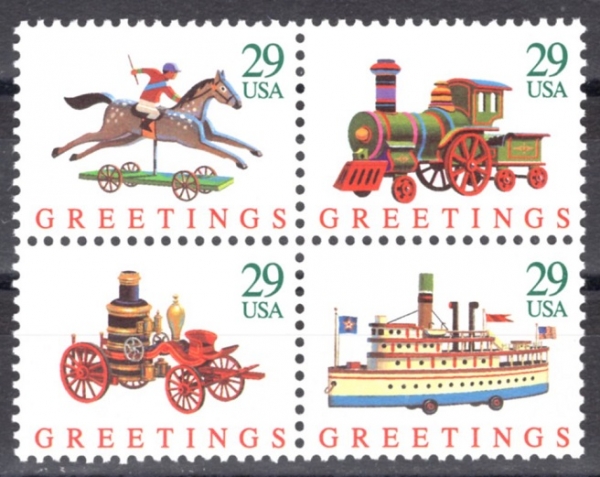 UNITED STATES(̱)-#2711~4(4)-CHRISTMAS(ũ)-1992