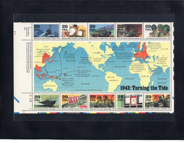 UNITED STATES(̱)-#2765a~j(10)-WORLD WAR II(2  )-1993.5.31