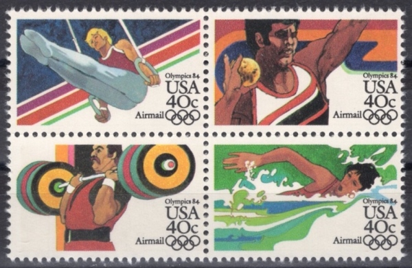 UNITED STATES(̱)-#C105~8(4)-SUMMER OLYMPICS(ϰø)-1983.4.8