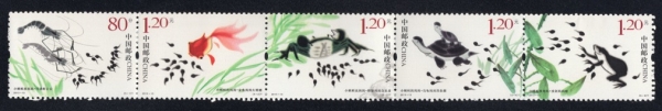 CHINA(߱)-#4114a~e(5)-TADPOLES AND POND LIFE(ì,  )-2013.6.1