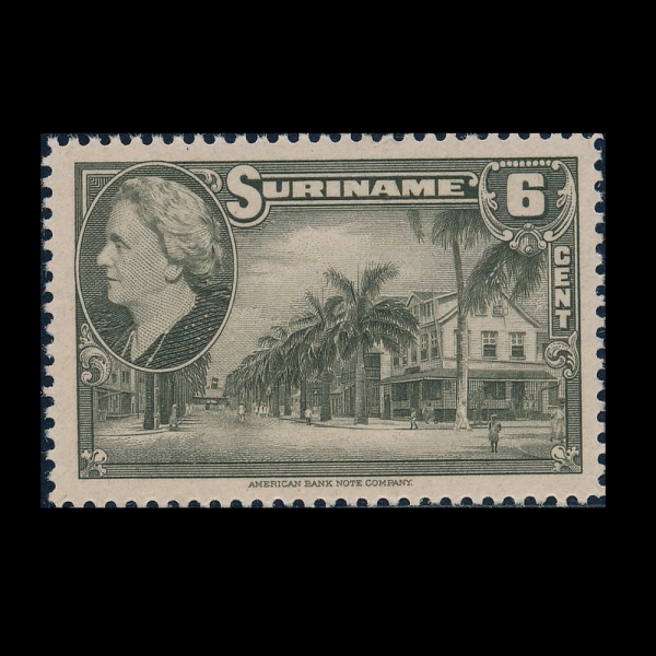 SURINAM()-#191-6c-STREET IN PARAMARIBO(Ķ󸶸)-1945.11.5