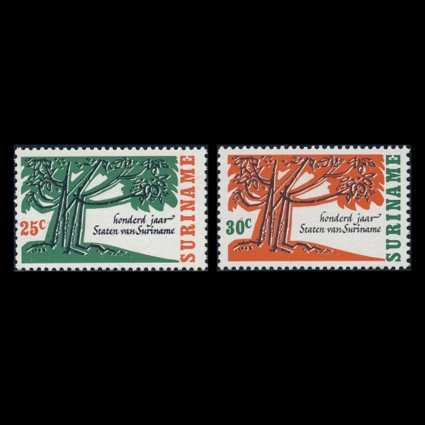 SURINAM()-#337~8(2)-100-YEAR-OLD TREE(  )-1966.5.9