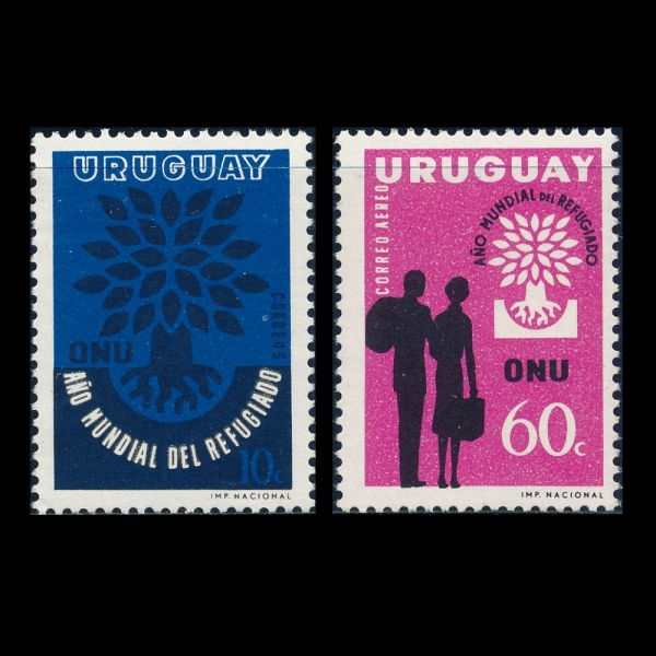 URUGUAY()-#657, C207(2)-UPROOTED OAK EMBLEM(Ѹ°  )-1960.6.6