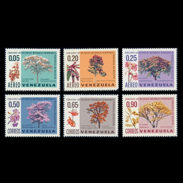 VENEZUELA(׼)-#935~7, C1009~11(6)-TREES()-1969.5.30