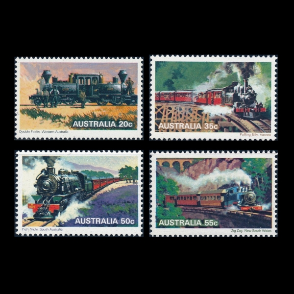 AUSTRALIA(Ʈϸ)-#707~10(4)-AUSTRALIAN STEAM LOCOMOTIVES(⼱)-1979.5.16
