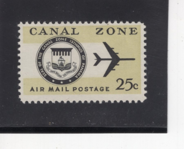 CANAL ZONE(�ĳ��� ���� ����)-#C52-25c-SEAL AND JET PLANE(����, ��Ʈ��)-1968��