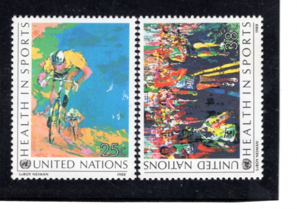 UNITED NATIONS,OFFICES IN NEW YORK(���� ����-����)-#526~7(2��)-HEALTH IN SPORTS(������ ����)-1988.6.17��