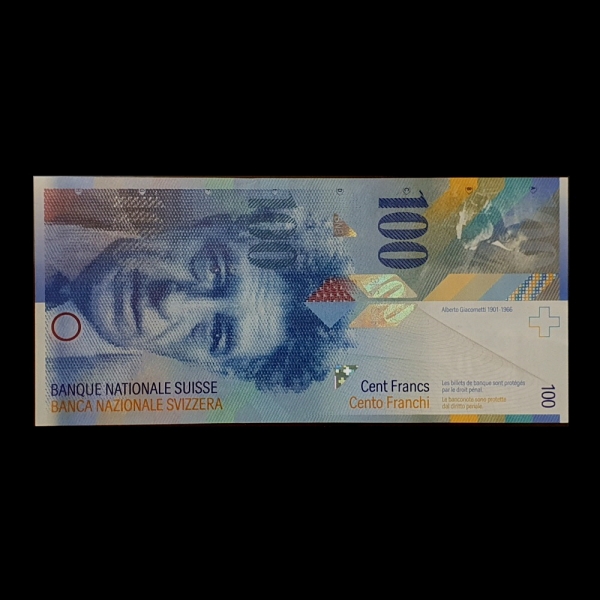 SWITZERLAND-������-P72j-100 FRANKEN-ALBERTO GIACOMETTI(�˺����� ���ڸ�Ƽ-ȭ��)-2014��